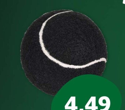 Piłka tenisowa FIT+FUN czarna promocja w MAXI ZOO