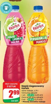 Napój niegazowany Hortex promocja w Dino