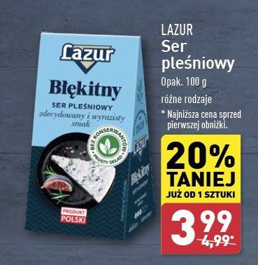 Ser pleśniowy błękitny Lazur promocja