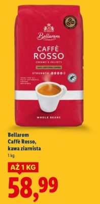 Kawa Bellarom Caffè Rosso ziarnista promocja w Lidl