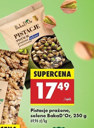 Pistacje prażone i solone Bakad'or promocja