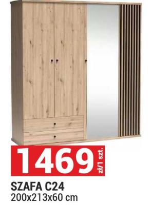Szafa C24 200x213x60 cm promocja w Merkury Market