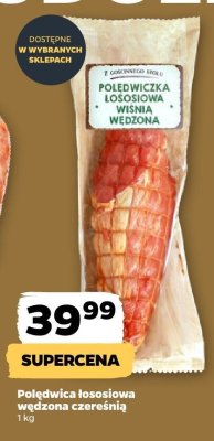 Polędwica łososiowa wędzona czereśnią promocja w Netto