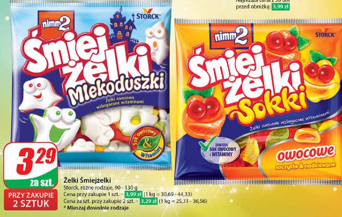 Żelki Nimm2 śmiejżelki sokki promocja