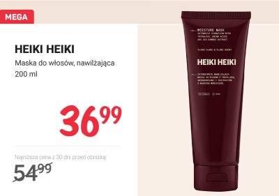 Maska do włosów HEIKI HEIKI nawilżająca promocja w Rossmann