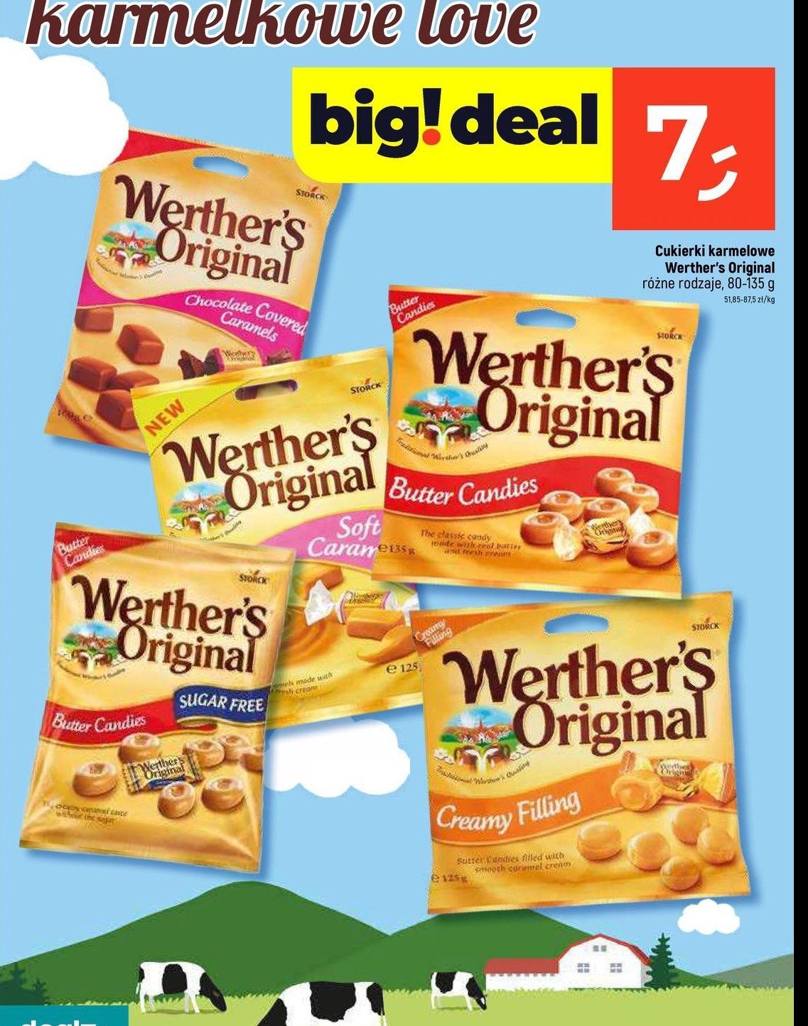 Cukierki creamy Werther's original promocja w Dealz