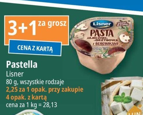 Pasta jajeczno-grzybowa z borowikami Lisner smak sezonu promocja