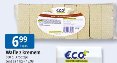Wafle z kremem ECO+ promocja w Leclerc