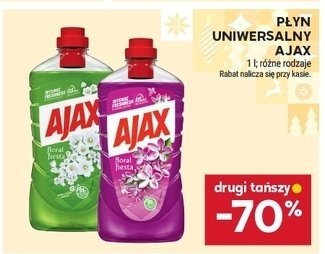 Płyn uniwersalny Ajax różne rodzaje promocja w Stokrotka
