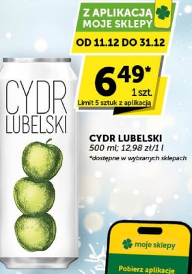 Cydr Lubelski promocja w Groszek