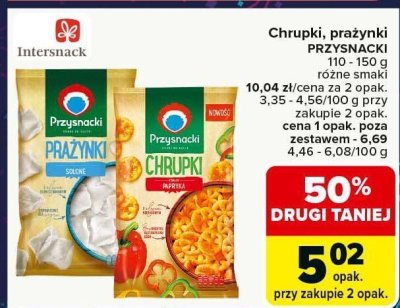 Chrupki, prazynki Przysnacki różne smaki promocja w Carrefour