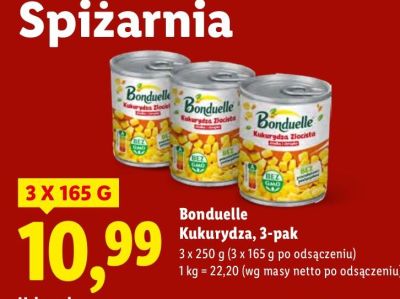 Kukurydza 3-pak promocja w Lidl