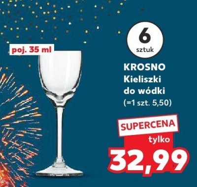 Kieliszki do wódki 35 ml mixology Krosno s.a. promocja w Kaufland