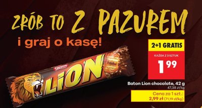 Baton Lion chocolate promocja w Biedronka