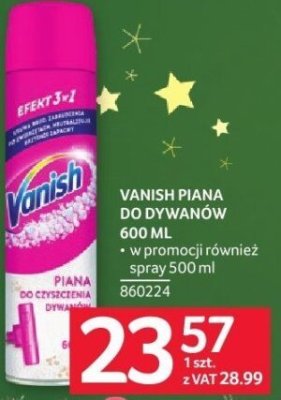 Piana do dywanów Vanish 600 ML promocja w Selgros
