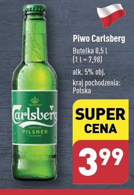 Piwo Carlsberg promocja w Aldi