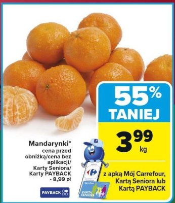 Mandarynki promocja w Carrefour Market