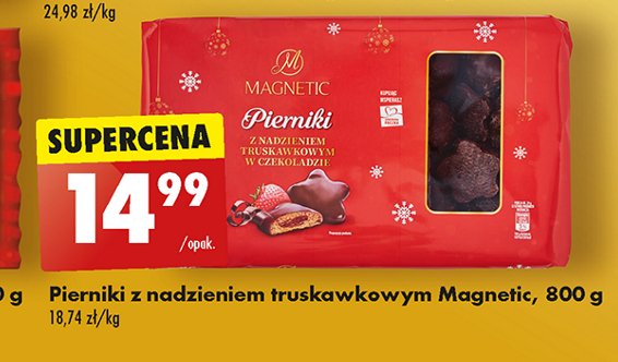 Pierniki z nadzieniem truskawkowym Magnetic promocja