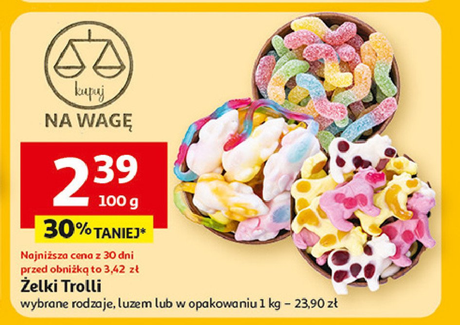 Żelki Trolli promocja w Auchan