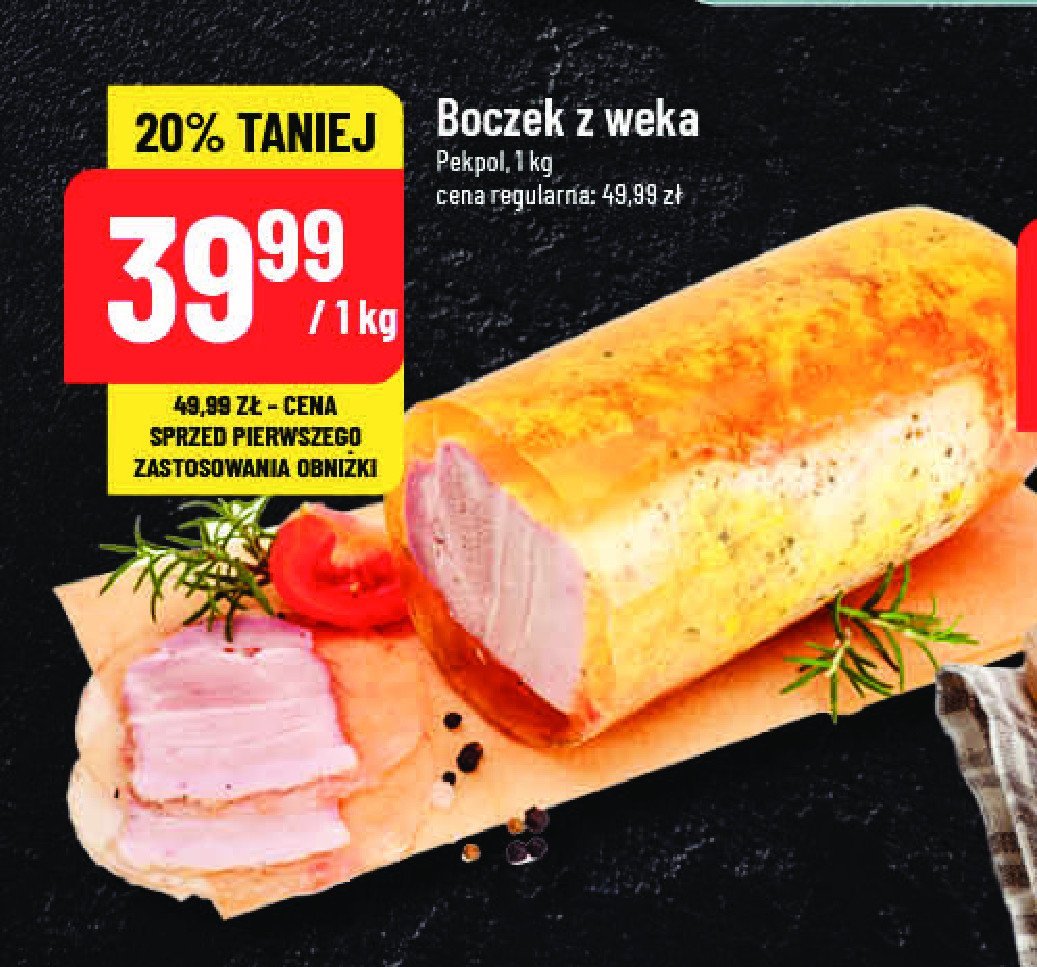 Boczek z weka Pekpol promocja w POLOmarket