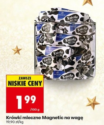 Krówki mleczne Magnetic na wagę promocja w Biedronka