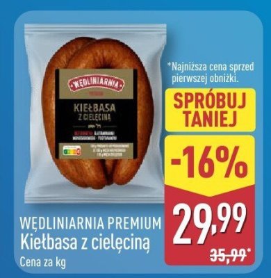 Kiełbasa z cielęciną promocja w Aldi