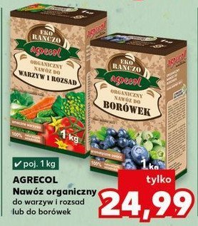 Nawóz organiczny do warzyw i rozsad Agrecol eko rańczo promocja