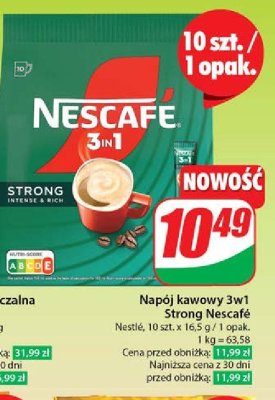 Kawa Nescafe 3in1 strong promocja