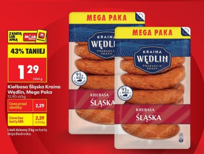 Kiełbasa Śląska Mega Paka promocja w Biedronka