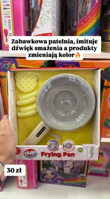 Patelnia zabawkowa Frying Pan Play at Home promocja w Pepco
