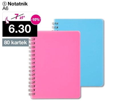 Notatnik A6 promocja w Woolworth