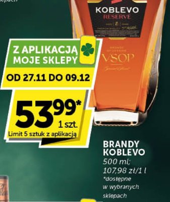 Brandy Koblevo VSOP promocja w Euro Sklep