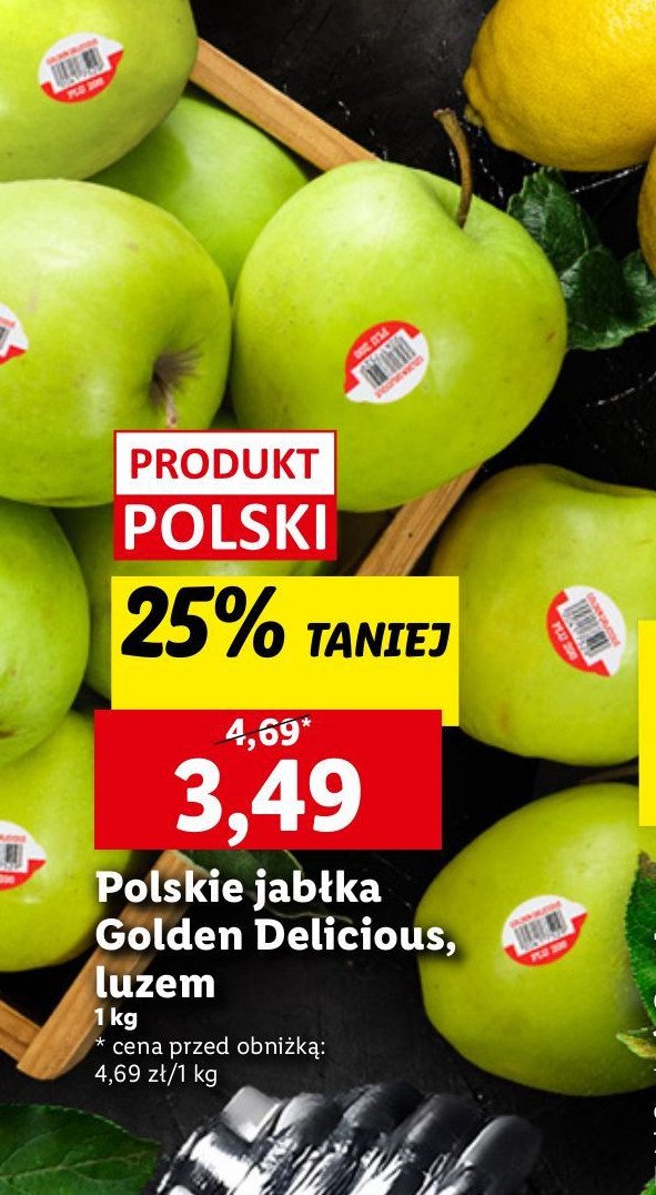 Jabłka golden delicious polska promocja