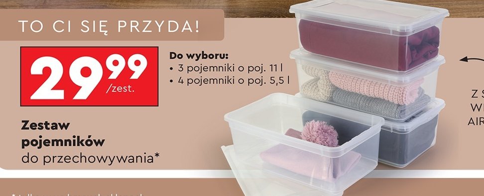 Pojemniki 5.5 l Smukee promocja w Biedronka