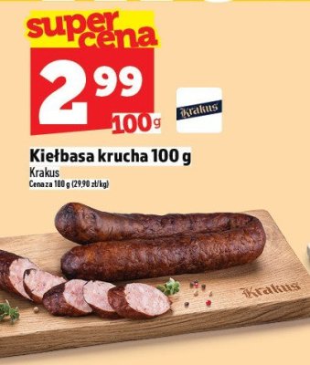Kiełbasa krucha Krakus promocja w TOPAZ