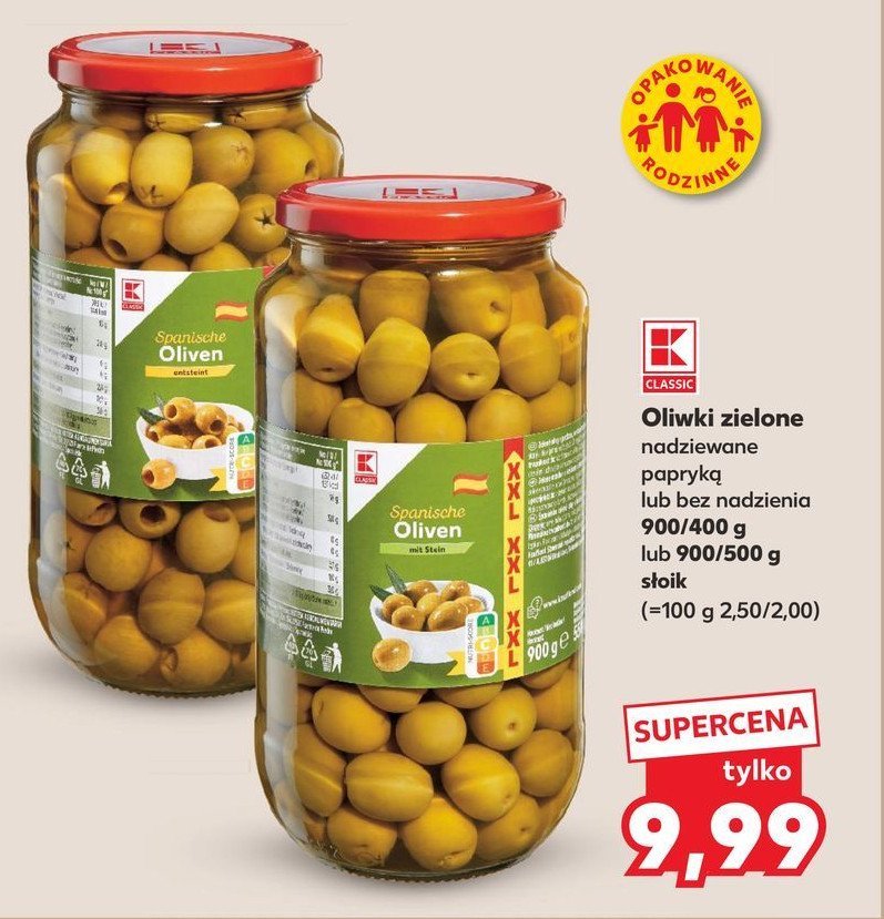 Oliwki zielone K-classic promocja