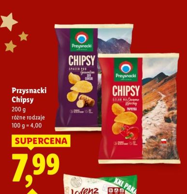 Chipsy różne rodzaje promocja w Lidl