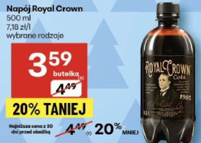 Napój Royal Crown 500ml promocja w Delikatesy Centrum