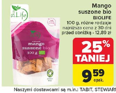 Mango suszone bio Bio life promocja