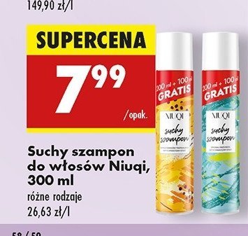 Suchy szampon original Niuqi promocja