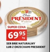 Ser brie z orzechami President promocja