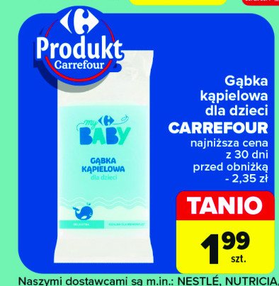 Gąbka kąpielowa dla dzieci Carrefour baby promocja