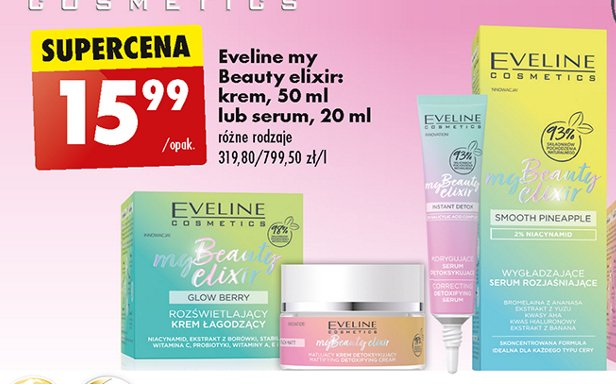 Serum koryguj膮ce instant detox EVELINE MY BEAUTY ELIXIR promocja
