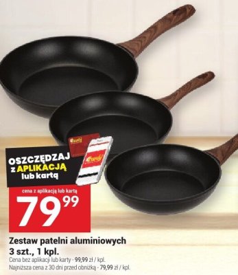 Zestaw patelni aluminiowych 3 szt. promocja w Twój Market