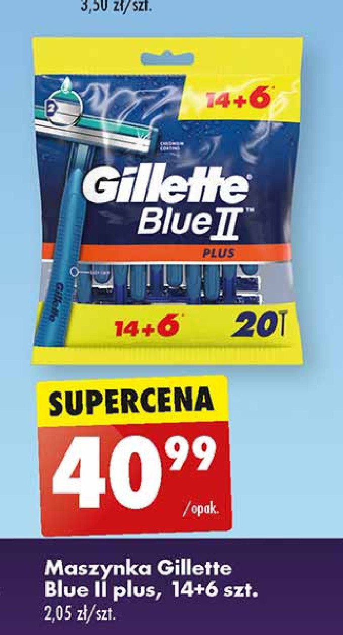 Maszynka do golenia Gillette blue ii plus promocja