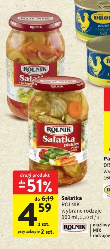 Sałatka pickles Rolnik promocja