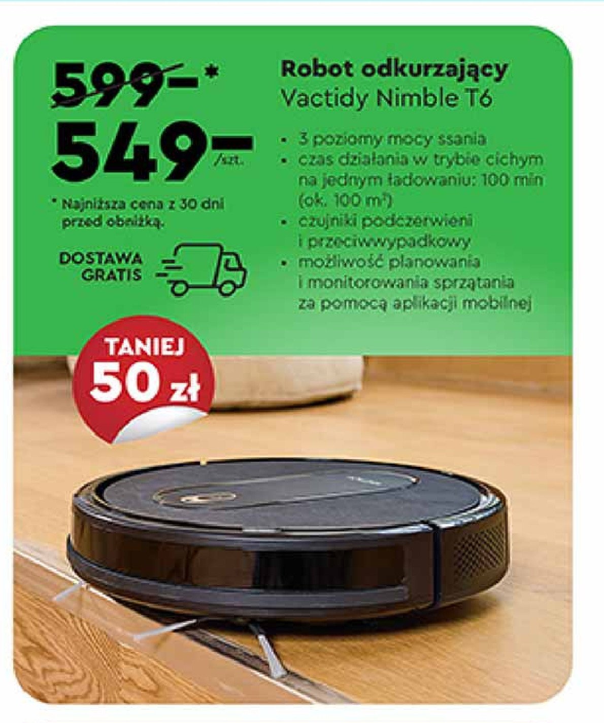 Robot odkurzaj膮cy nimble t6 promocja