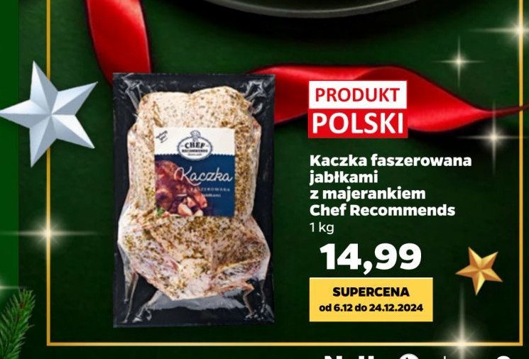 Kaczka faszerowana z jabłkami z majerankiem promocja w Netto