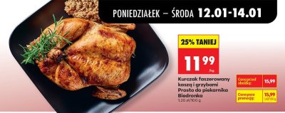 Kurczak faszerowany kaszą i grzybami Prosto do piekarnika Biedronka promocja w Biedronka