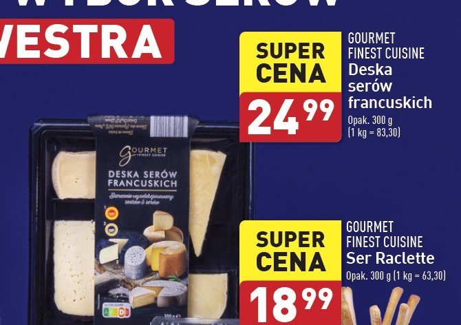 Deska serów Gourmet finest cuisine promocja